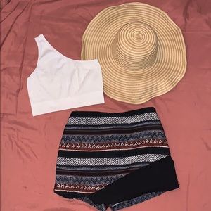 🌞crop top+ skort + Sun Hat 3pc SET